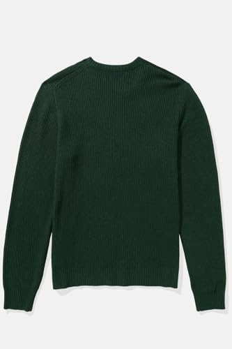 American Eagle Men Green Waffle Crew Neck Sweater