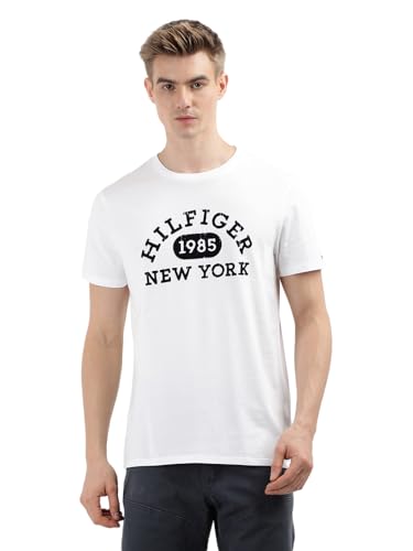 Tommy Hilfiger Mens White Color T-Shirt (XL)