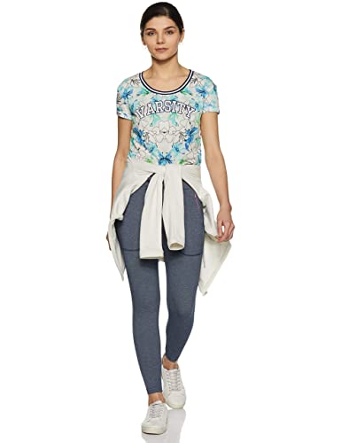 Fruit of the Loom Ultra-Soft Cotton Knitted Pant for Women | Comfortable Fit | Blue Denim Melange. Pack of 1