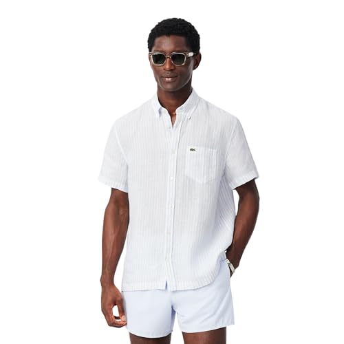 Regular Fit Short Sleeved Linen Shirt