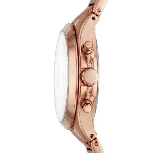 Fossil Fashion Analog Rose Gold Dial Women's Watch-BQ3036 Stainless Steel, Rose Gold Strap