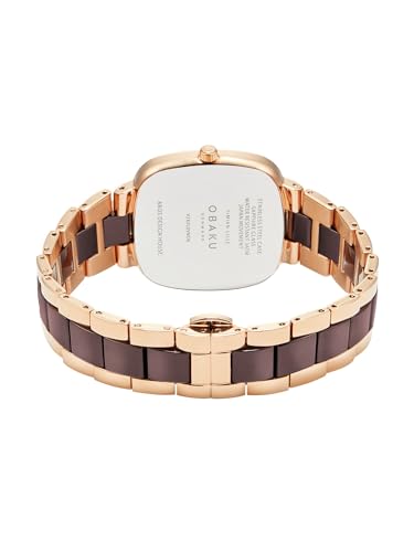 Obaku Analog Brown Dial Women's Watch-V282LDVNCN