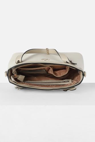 Allen Solly Woman Solid PU Structured Handheld Bag with Tasselled