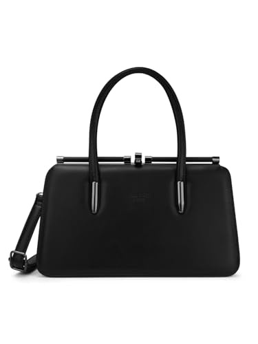 Lavie Luxe Women's Book Dual Handle Frame Satchel Handbag | Satchel Bag for Work | Ladies Purse | Stylish Shoulder Bag | Gift For Women