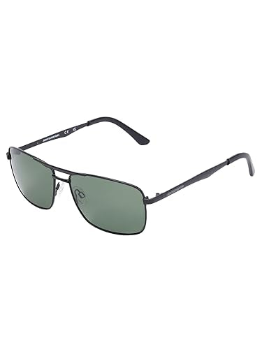 Skechers Men Aviator Black Polarized Sunglasses, Large