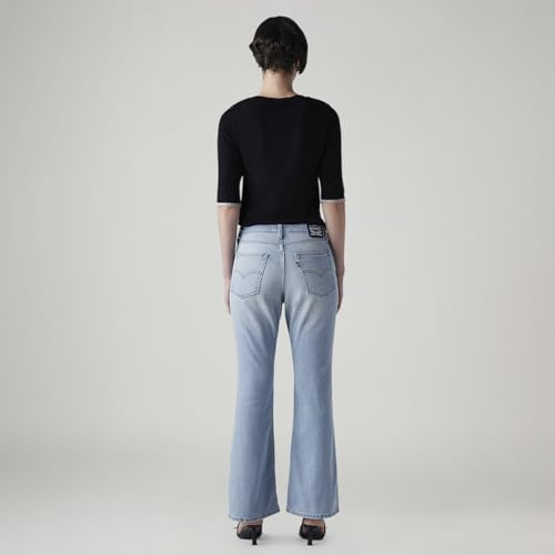 Levi's Women's 726 Light-Blue Flared Fit High Rise Jeans