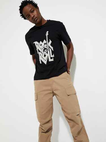 Max Men's URB_N Graphic Printed Round Neck Half Sleeve T-Shirt - Pack of 2 Multicolour