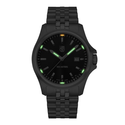 Luminox - Dress Field - Mens Field Watch - Watches for Men - 43mm - Swiss Quartz - 100M Water Resistant - Sapphire Crystal - Stainless Steel Case - Always Visible - Swiss Made, X3.BE21