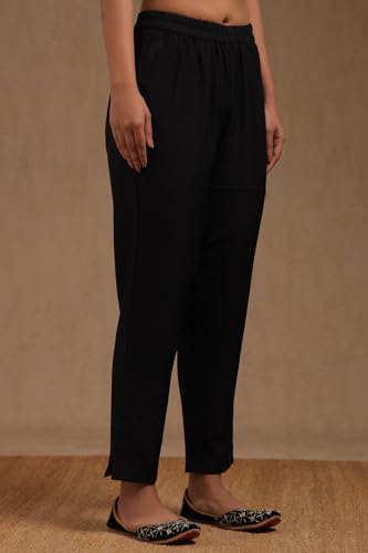 Soch Women's Organza Salwar Suit Set (OWA5CD22378_Black