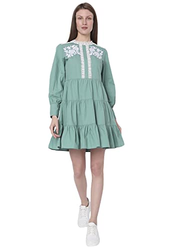 VERO MODA A-line Fit Dress (10299554_Wasabi_S)