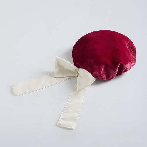 Hopscotch Girls Burgundy Full Sleeves Ruffled Onesie with Cap For Age (18-24 Months)