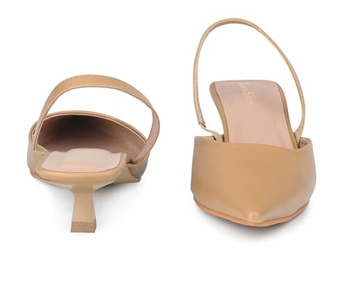 LOUIS STITCH Women’s Brown Stiletto Heel Sandals | Comfortable Close Toe Sandal | LSOF-FI11-PTAS | UK-7