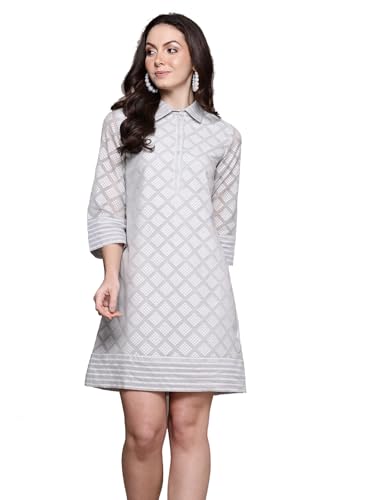 Ritu Kumar Grey Essential-Ananta Short Dress