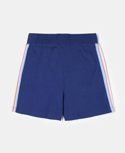 Jockey Girls Super Combed Cotton Regular Fit Shorts with Side Pockets & Drawstring Closure_Style_AG63_Blue Depth_11-12 Yrs