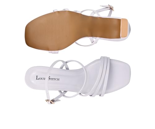 LOUIS STITCH Women’s Lilac Block Heel Sandals | Comfortable Sandal for Ladies | LSOF-LDBH-AC | UK-8