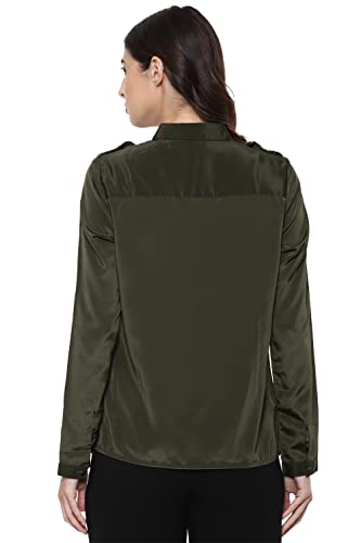 Van Heusen Woman Regular Fit Cotton Shirt (VWSF516D10671_Multicolor_S)