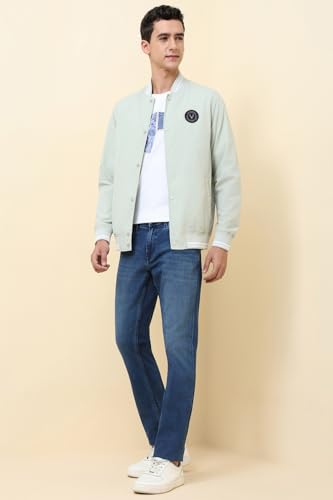 Allen Solly Men's A-Line Coat (ASJKCUBOFM31731_Grey