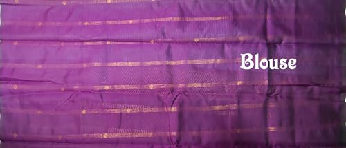 SREE KUMARAN Women's Kanchipuram Kubera Silk Pure Pattu Sarees – Royal Elephant Butta With Blouse