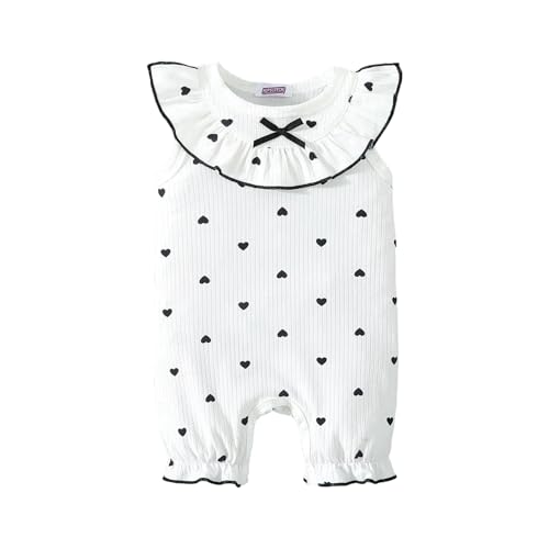 Hopscotch Bow Applique Ruffled Romper (9-12 Months)