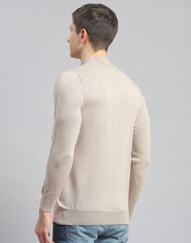Monte Carlo Shell Solid T Neck Pullover | Warm Woolen Pullover for Men | Soft Comfortable Knitted Winter Wear Sweater for Men's