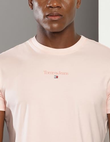 Tommy Hilfiger Mens Pink Color T-Shirt (XL)