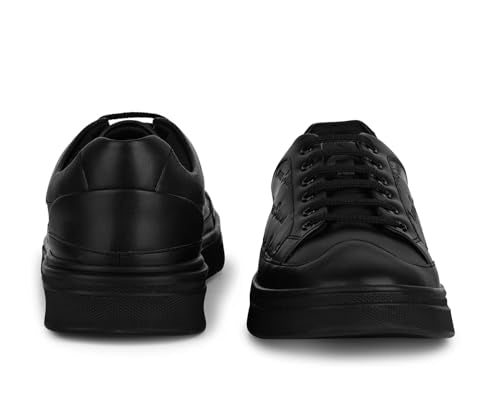 LOUIS STITCH Egyptian Black Shoes for Men | Lightweight Shoes | Comfortable & Durable All-Day Sneaker| LSP-SNK-LSEMJB| UK-10