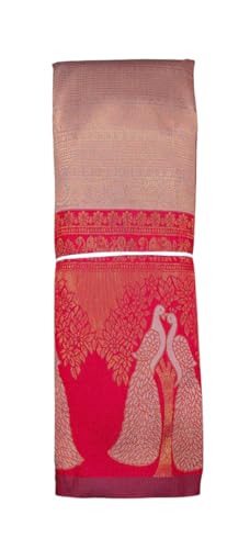 SREE KUMARAN Women's Kanchipuram Kubera Silk Pure Pattu Sarees With Blouse (VSK325-14)