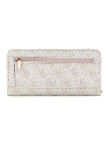 Guess Bone Logo Printed Laurel Large Zip Around Wallet