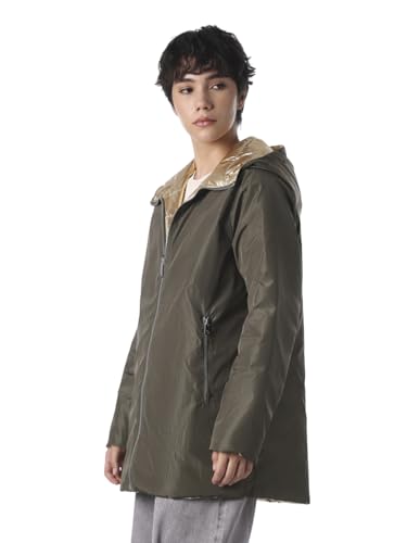 ONLY Women's Solid Regular Fit Green Jacket