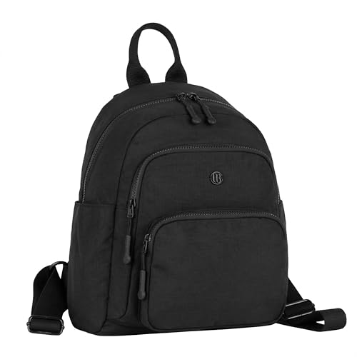 12o12 Women’s Stylish Lightweight Backpack for Daily Use, Travel, Work | Multi-Compartment Water-Resistant Daypack Bag, Anti-Theft Storage Back Pocket (26 (L) X 37 (H) X 14 (W) CM) (Black)