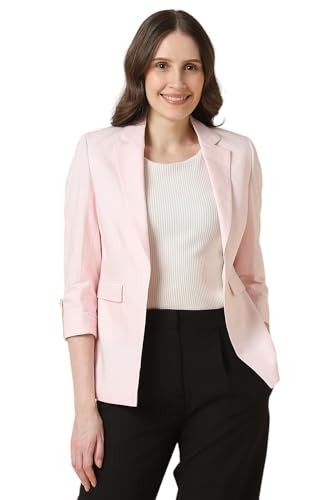 Allen Solly Women's Blazer (AHBZWRGPH98043_Pink