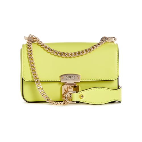 GUESS Women's Lime Solid Mini Crossbody Bag| Ladies Purse Handbags | Gift For Ladies