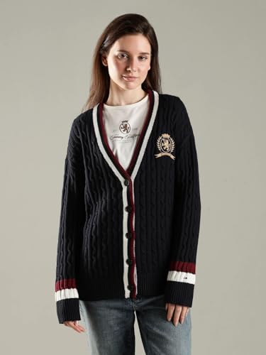 Relaxed Fit Cotton V-Neck Sweater