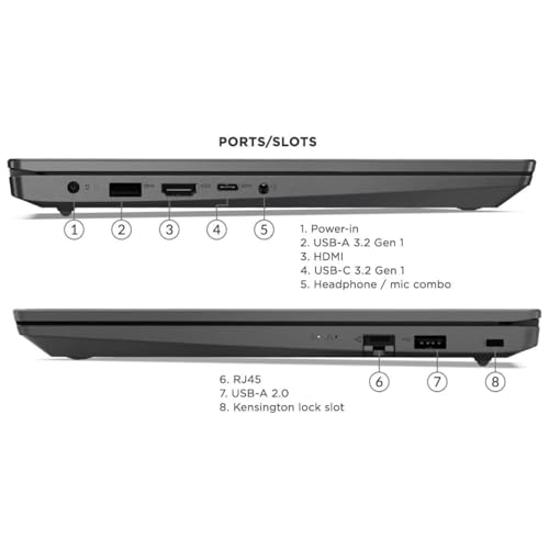 Lenovo V15 Laptop, 15.6" FHD Display, AMD Ryzen 5 5500U Hexa-core Processor (Beat Intel i7-1065G7), 16GB RAM, 512GB SSD, HDMI, RJ45, Numeric Keypad, Wi-Fi, Windows 11 Pro, Black