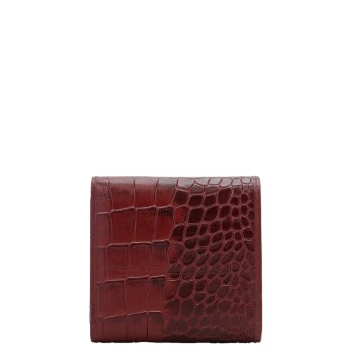 Da Milano Premium Leather Wallet for Women | Multi Compartment Travel Wallet - Cherry Red
