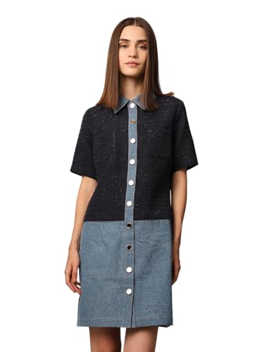 ONLY Women's Regular Fit Navy Dress