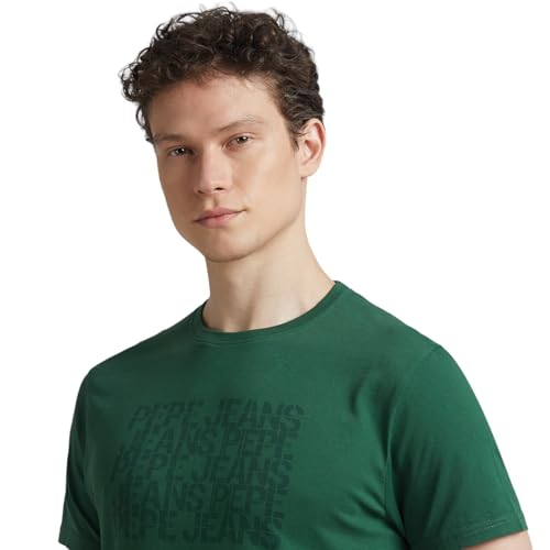 Pepe Jeans Men's Slim Fit T-Shirt (PM509912_Ivy Green