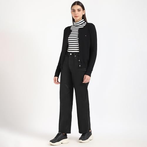 Tommy Hilfiger Womens Black Color Sweater (XL)