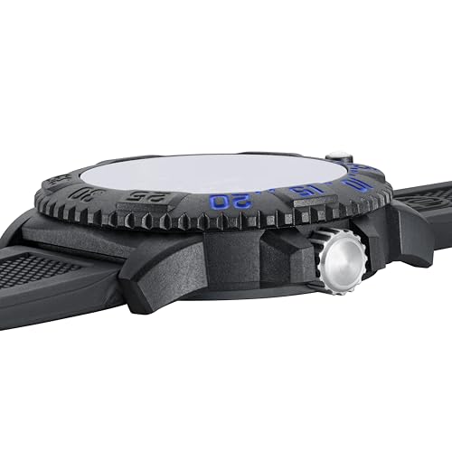 Luminox - Sea Lion 44 mm Men's Watch | SKU 2059.2 | Carbonox Case & Bezel | Swiss Quartz Movement Ronda 515 | Lasting Luminosity 25 Years | 100 m Waterproof | Black Silicone Strap