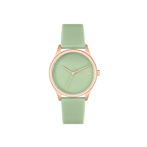 Lacoste Falda Qtz Basic Green Round Dial Women's Watch|Silicone Material|Multi Color Band - 2001354