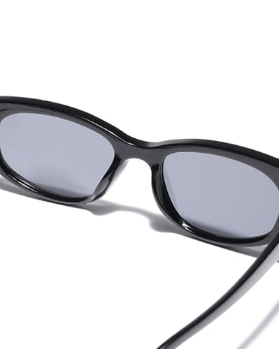 Black Toned with Black Polarised Lens Cat Eye Sunglass