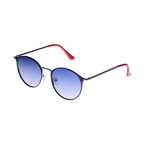 Giordano Polarized Round Unisex Sunglasses - (50 | Blue Lens)