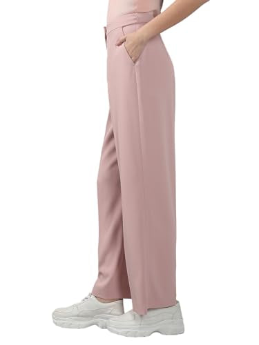 VERO MODA Womens Straight Fit Pants Pale Mauve