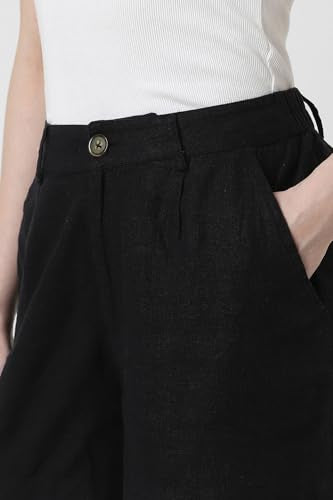 Van Heusen Women's Bermuda Shorts (VWSRURGPX70388_Black
