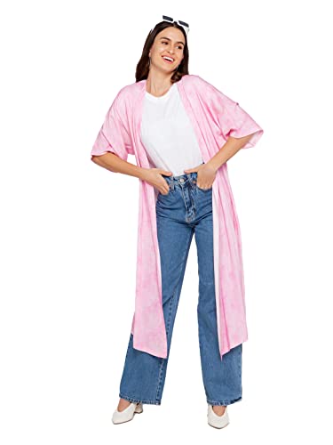 Zink London Pink Tie and Dye Women's Shrug