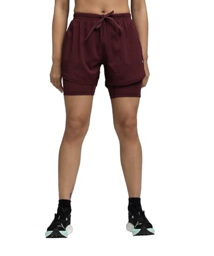 PUMA | Women's Ultra-Light 2-in-1 Running Shorts | Ruby Shimmer | XS