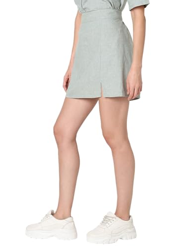 VERO MODA Linen Blend Western Skirt - SaumyasStore