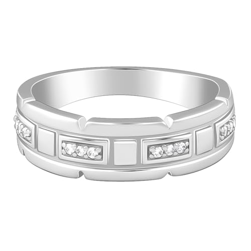 GIVA 925 Silver Empire Edge Ring For Him,Fixed Size, Indian - 24| Gifts for Men & Boys | With Certificate of Authenticity and 925 Stamp | 6 Months Warranty