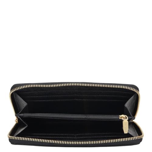 Da Milano Premium Leather Wallet for Women | Multi Compartment Travel Wallet - Black