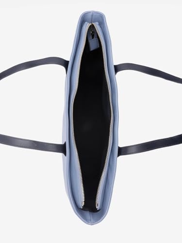 Tommy Hilfiger Solid Blue Pu Tote Bag